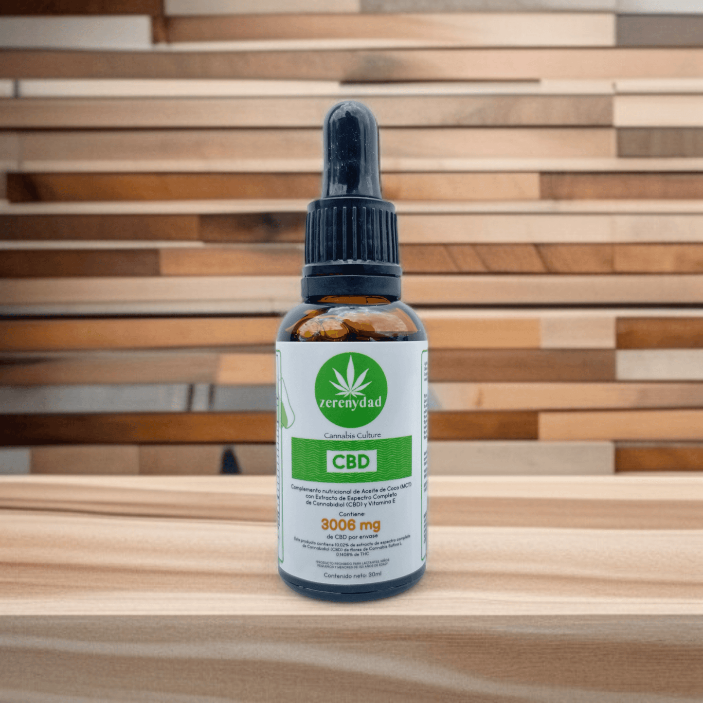 Aceite 3006mg de CBD (Cannabidiol) con Aceite de Coco (MCT) y Vitamina E - 30ml - zerenydad