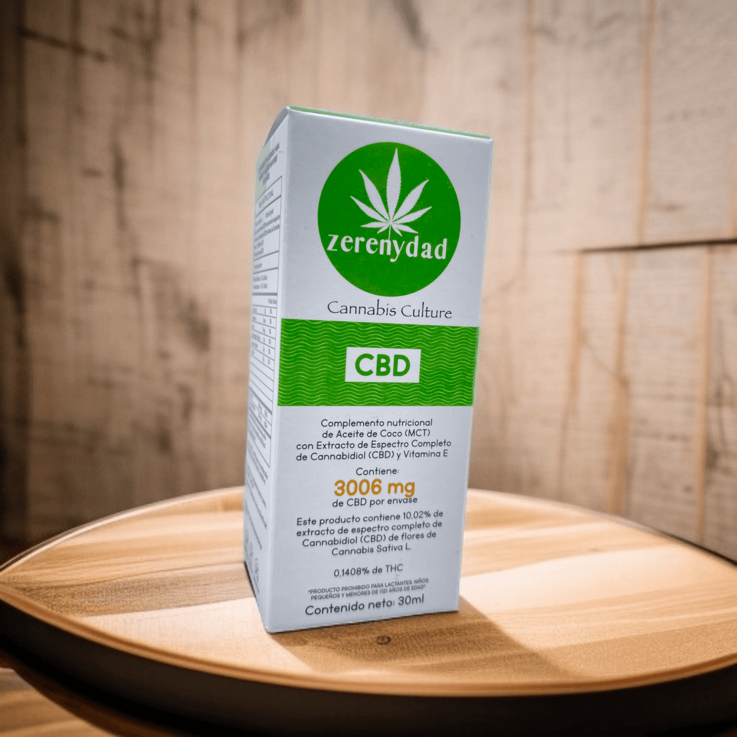 Aceite 3006mg de CBD (Cannabidiol) con Aceite de Coco (MCT) y Vitamina E - 30ml - zerenydad
