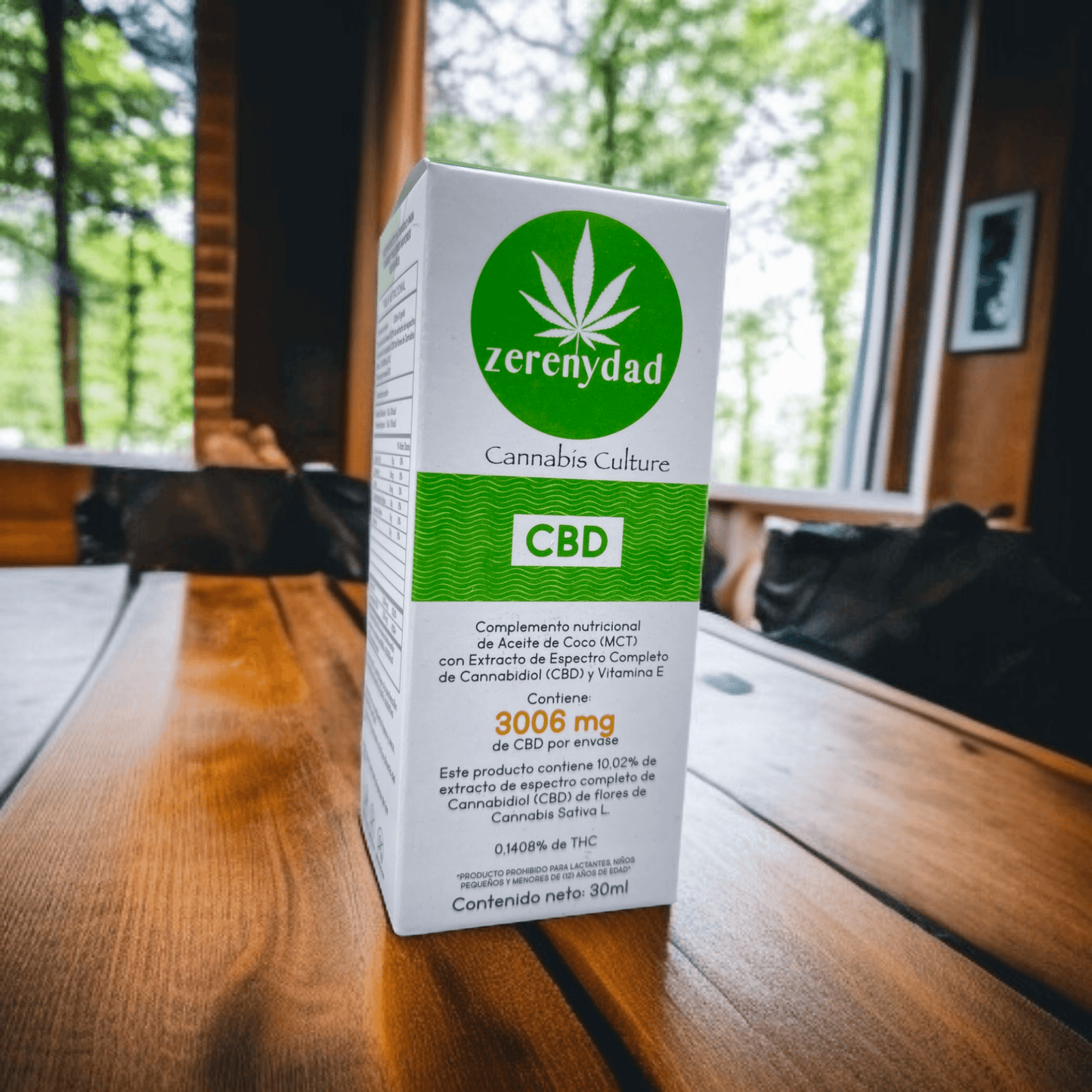 Aceite 3006mg de CBD (Cannabidiol) con Aceite de Coco (MCT) y Vitamina E - 30ml - zerenydad