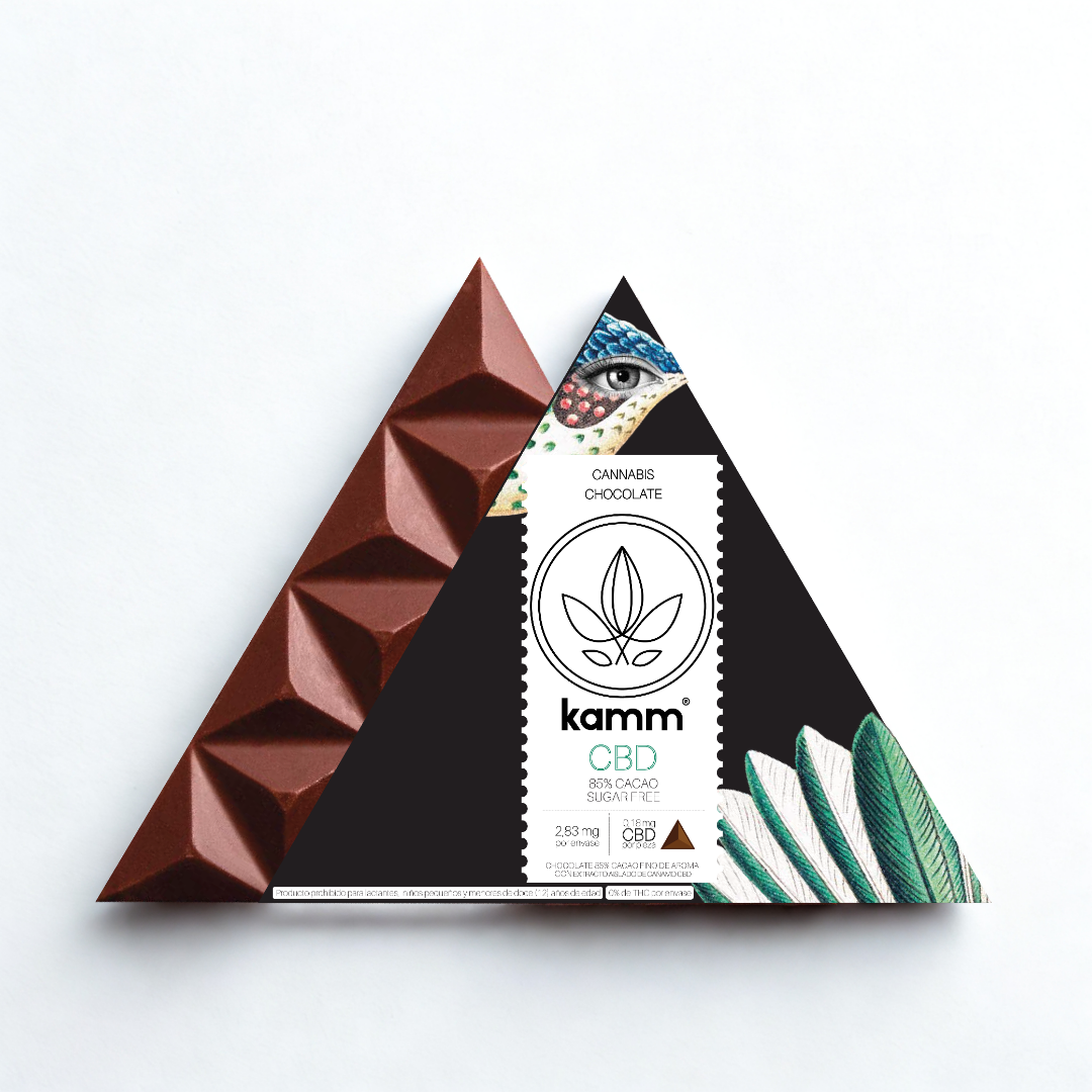 CHOCOLATE CANNABIS kamm CBD al 85% (amargo, sin azúcar)
