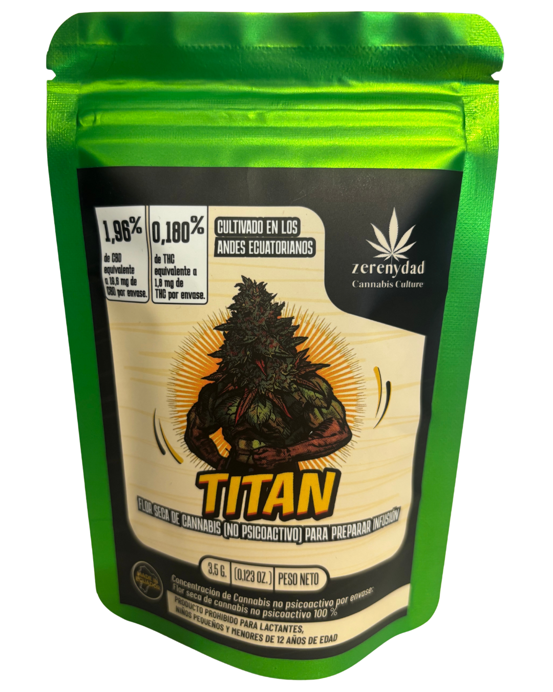 TITAN Flor de cañamo CBD - 3,5gr
