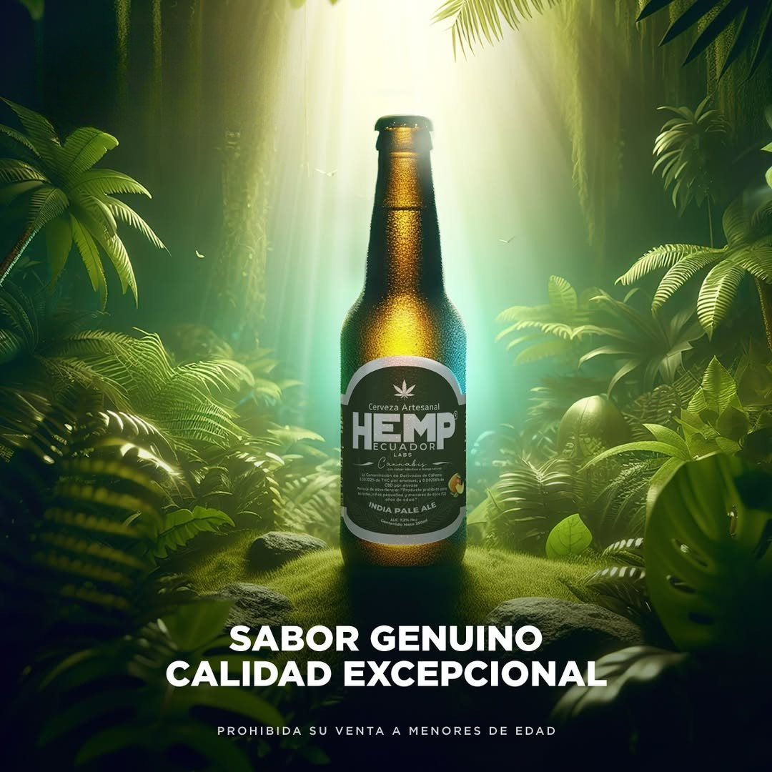 CERVEZA MANGO HEMP Cáñamo CBD Indian Pale Ale (rubia) 350ml