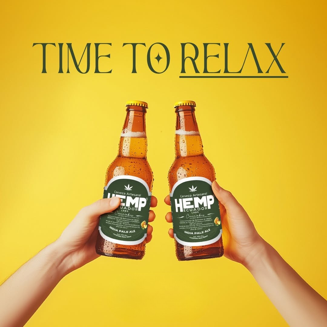 CERVEZA MANGO HEMP Cáñamo CBD Indian Pale Ale (rubia) 350ml