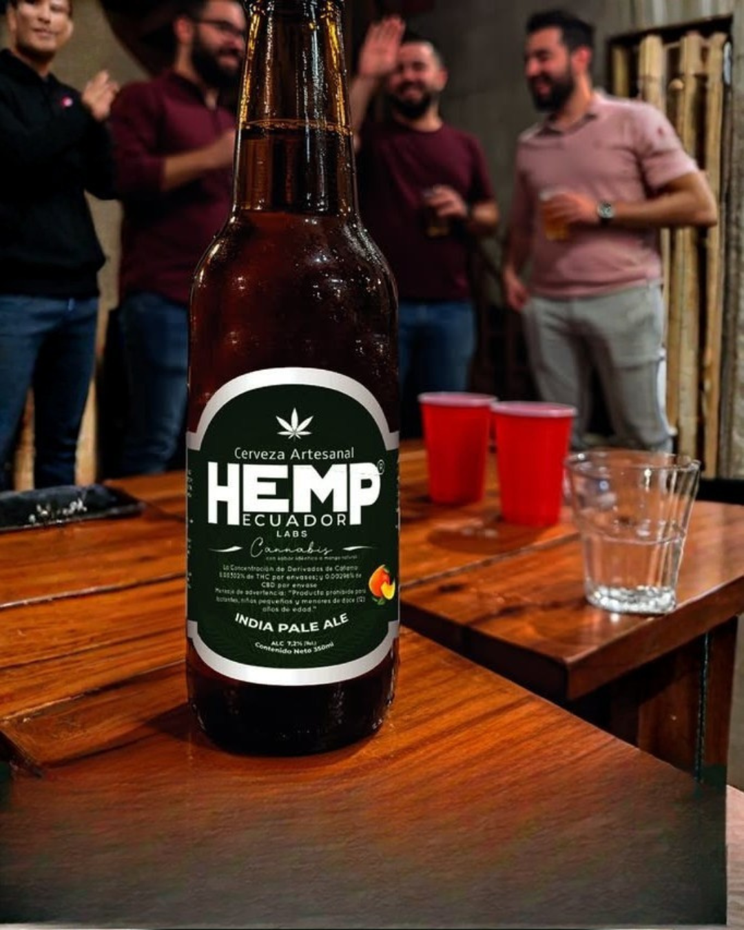 CERVEZA MANGO HEMP Cáñamo CBD Indian Pale Ale (rubia) 350ml
