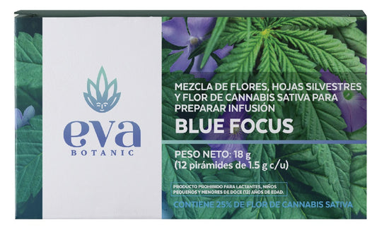 TE BLUE FOCUS EVA CBD - 12 bolsitas