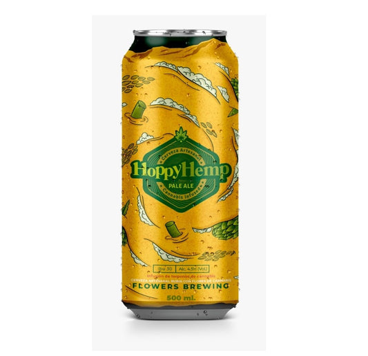 CERVEZA de CBD Hoppy Hemp Pale Ale (rubia) 500ml