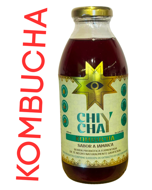 KOMBUCHA de CBD y FLOR DE JAMAICA CHICHAY (475 ml)
