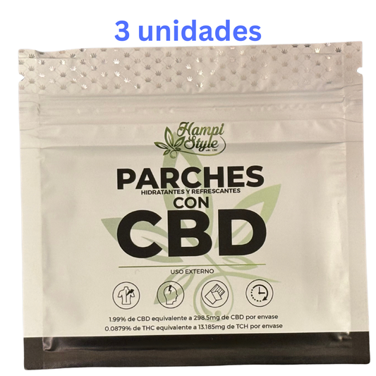 3 x PARCHES DE CÁÑAMO CBD