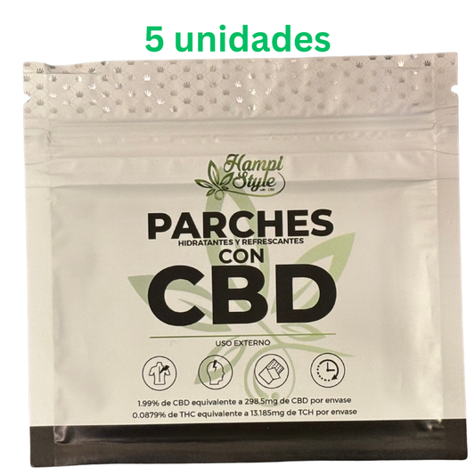 5 x PARCHES DE CÁÑAMO CBD