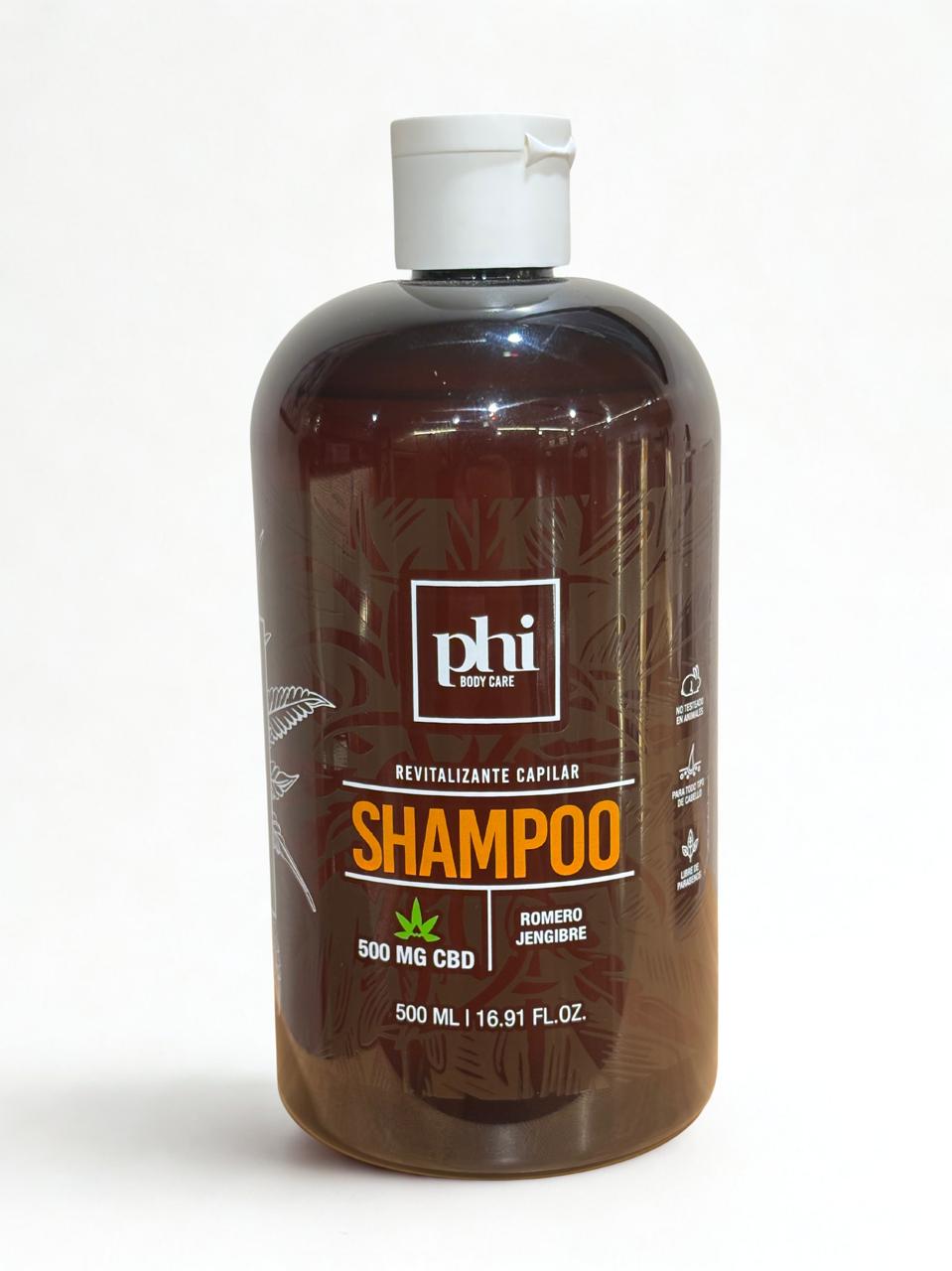 Shampoo de CBD, romero y jengibre