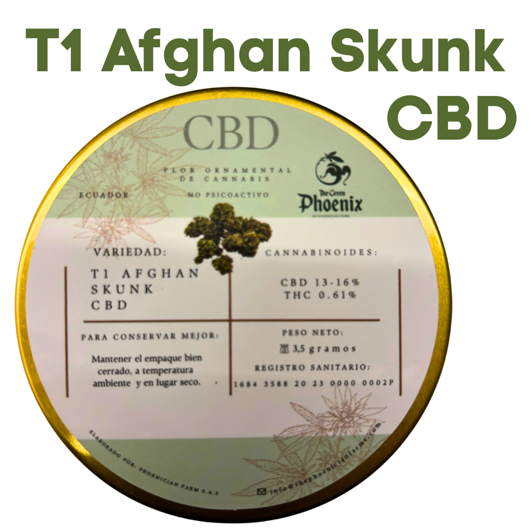 T1 AFGHAN SKUNK Flor de cañamo CBD - 3,5gr